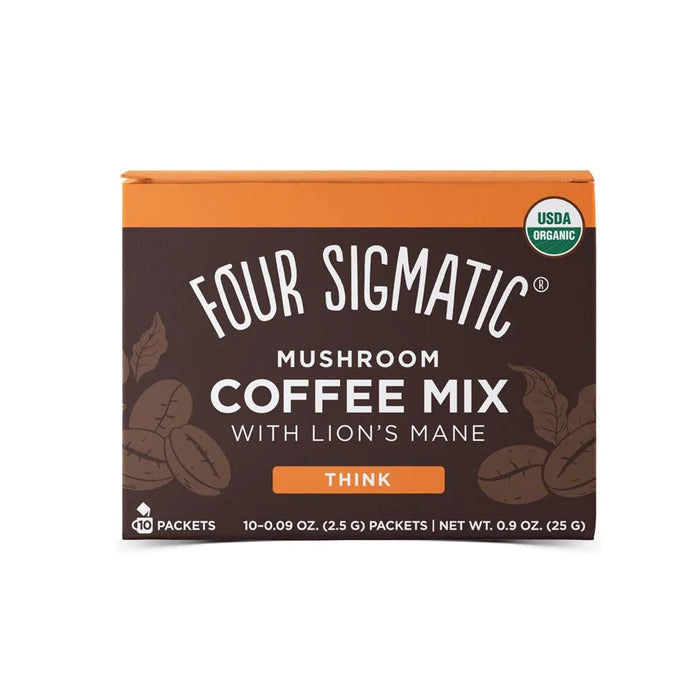 Think Organic Coffee Latte With Lion’s Mane & Chaga Mushrooms – For Focus - Health Nutrition