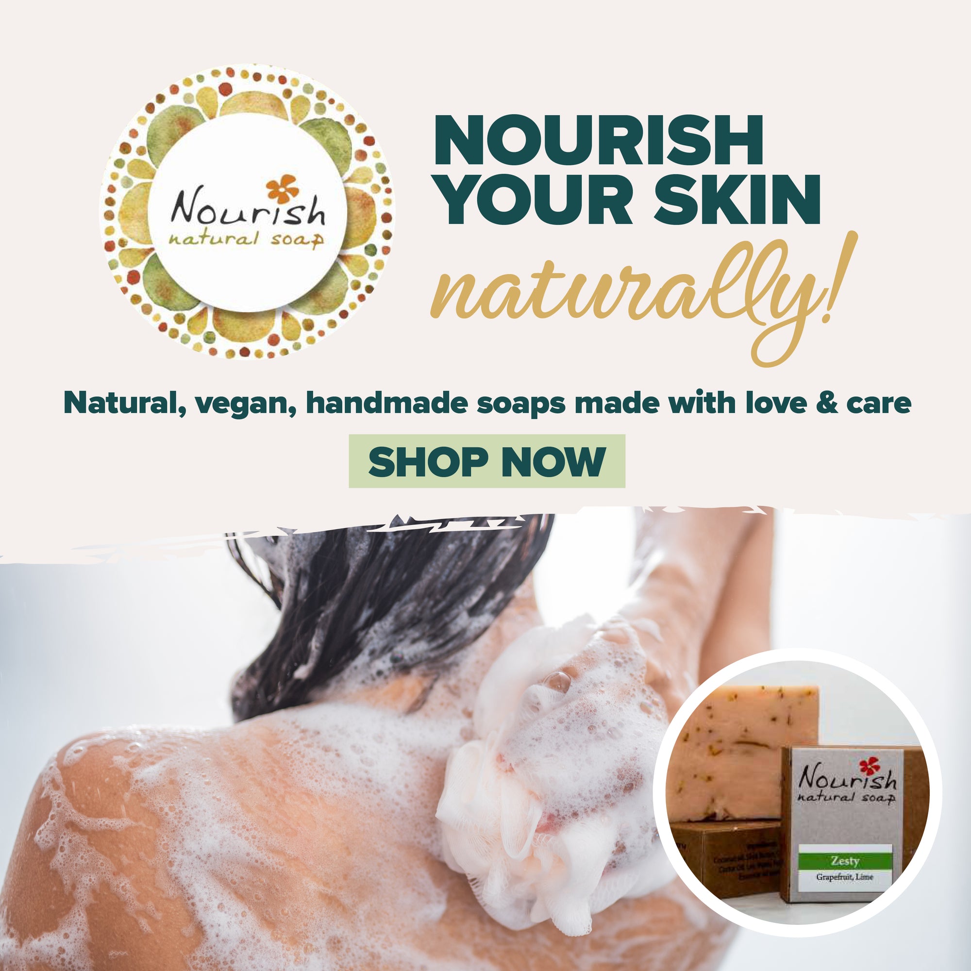 Natural soap gentle on your skin