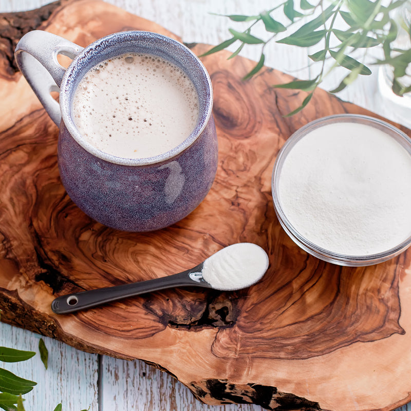 Warm vanilla malt drink