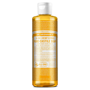 Dr Bronner Certified Organic Citrus Pure-Castile Liquid Soap - Health Nutrition