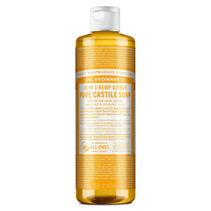Dr Bronner Certified Organic Citrus Pure-Castile Liquid Soap - Health Nutrition