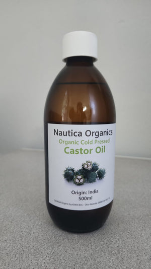 Organic Cold Pressed Castor Oil - Skin Hydration & Natural Anti-Inflammatory - Health Nutrition