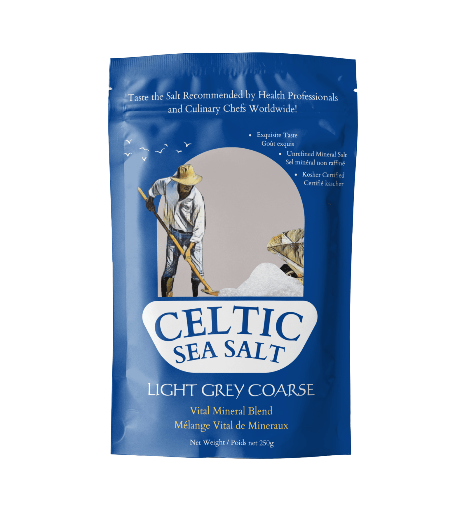 250g Original Course Celtic Sea Salt - a convenient way to boost nutrient absorption - Health Nutrition