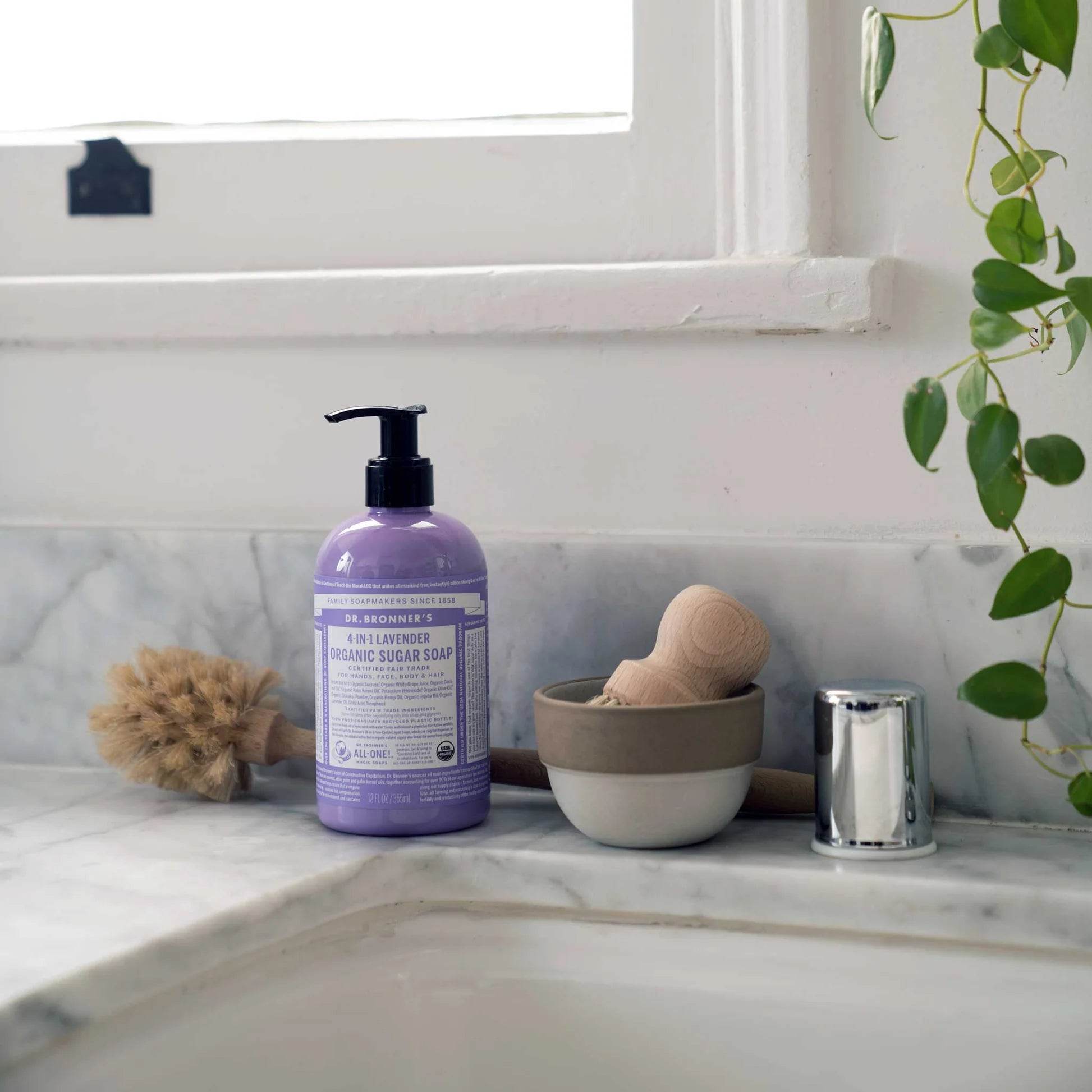 Dr Bronner Organic Lavender Sugar Soap - Vegan - Health Nutrition