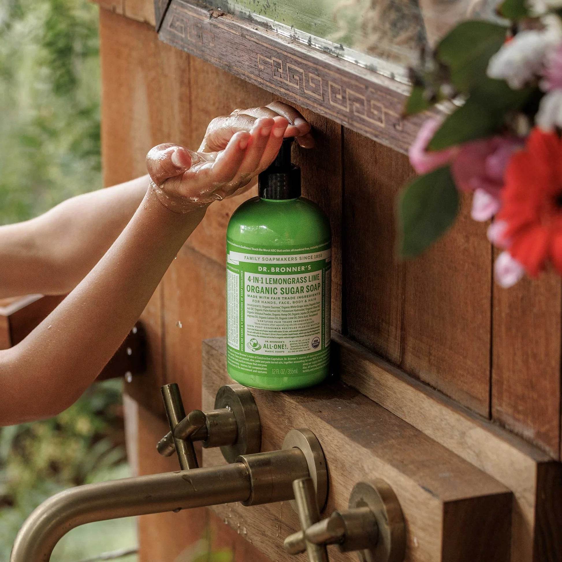 Dr Bronner Organic Lemongrass Sugar Soap - Vegan - Health Nutrition