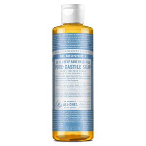 Dr Bronner Certified Organic Baby-Unscented Pure-Castile Liquid Soap - Health Nutrition