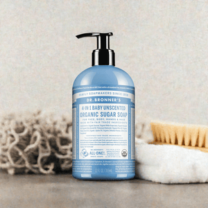 Dr Bronner Organic Unscented Sugar Soap - Vegan - Health Nutrition