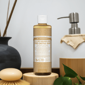 Dr Bronner Vegan Certified Sandalwood Jasmine Pure Castile Liquid Soap - Health Nutrition