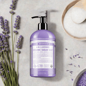 Dr Bronner Organic Lavender Sugar Soap - Vegan - Health Nutrition