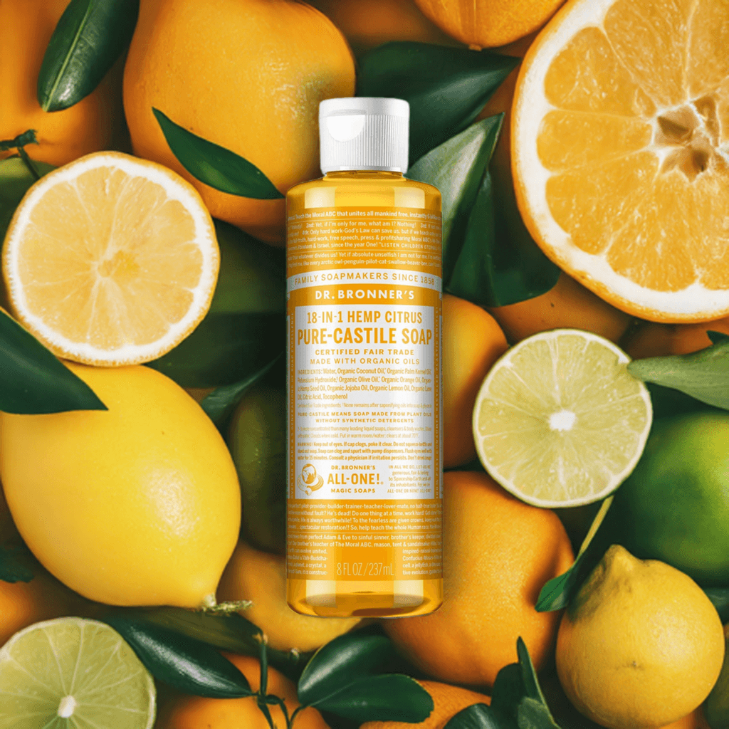 Dr Bronner Certified Organic Citrus Pure-Castile Liquid Soap - Health Nutrition