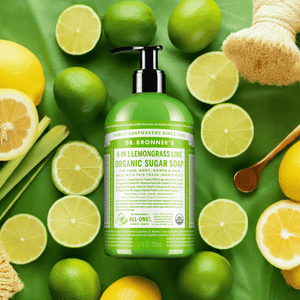 Dr Bronner Organic Lemongrass Sugar Soap - Vegan - Health Nutrition
