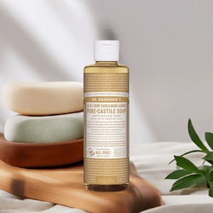 Dr Bronner Vegan Certified Sandalwood Jasmine Pure Castile Liquid Soap - Health Nutrition