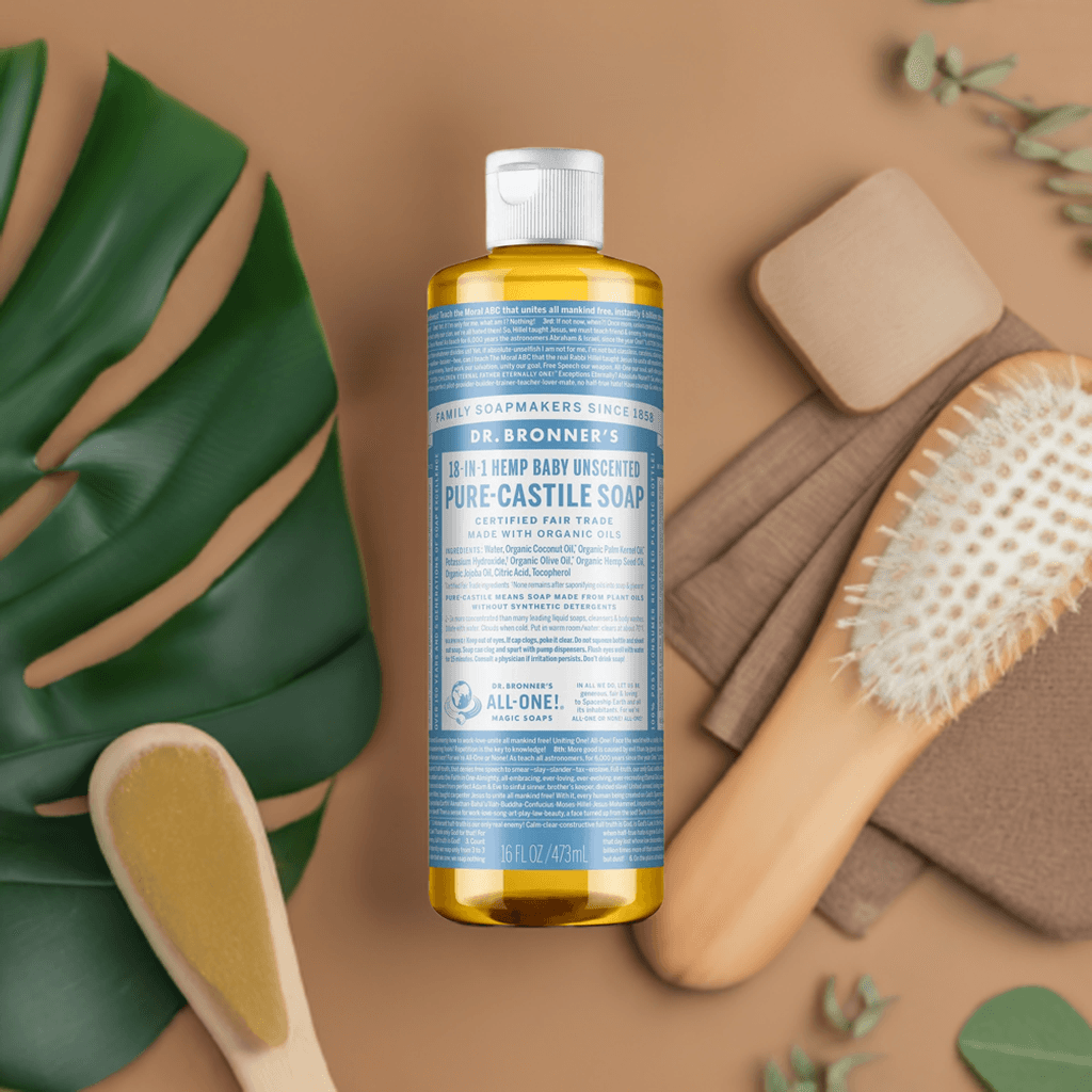 Dr Bronner Certified Organic Baby-Unscented Pure-Castile Liquid Soap - Health Nutrition