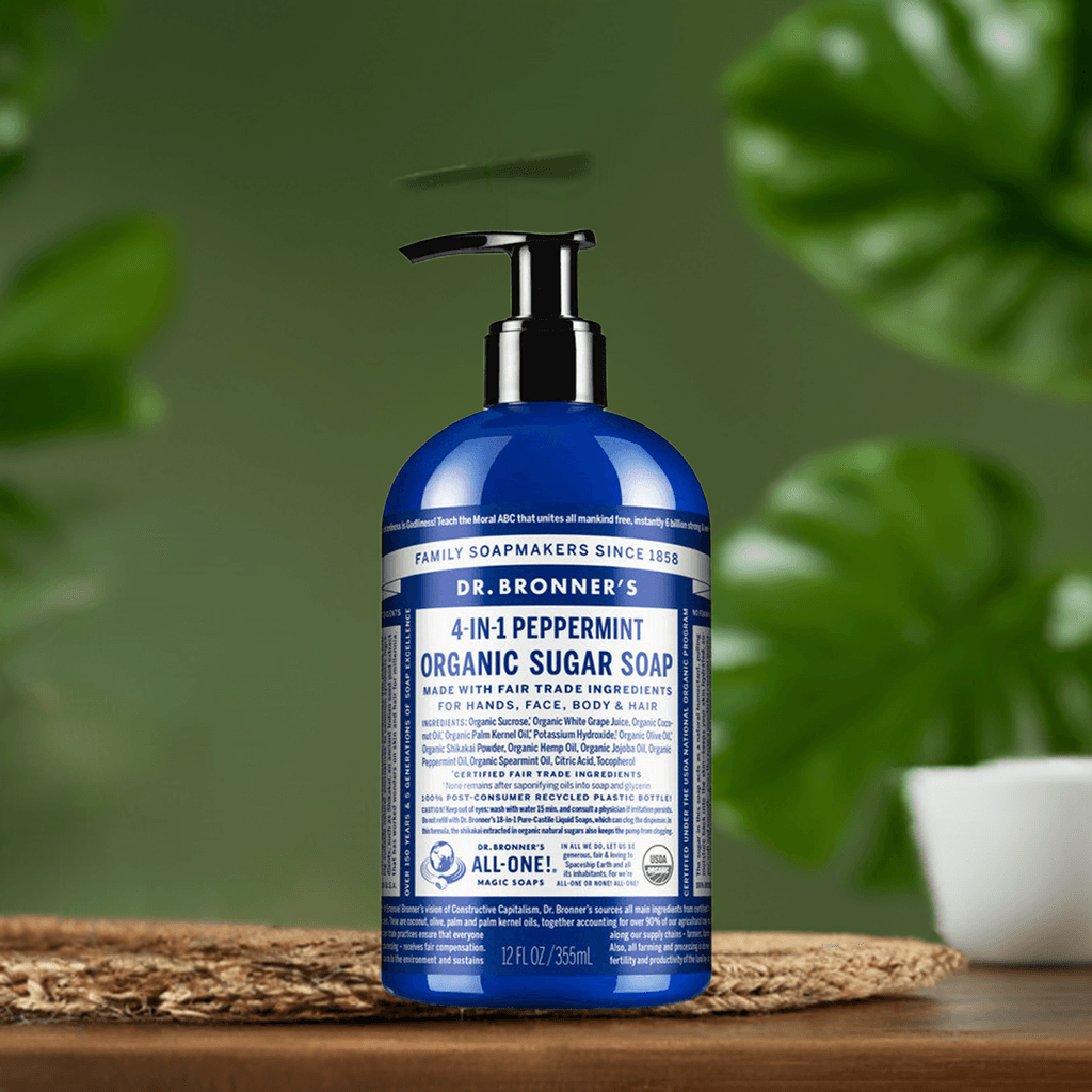 Dr Bronner Peppermint Organic Sugar Soap - Health Nutrition
