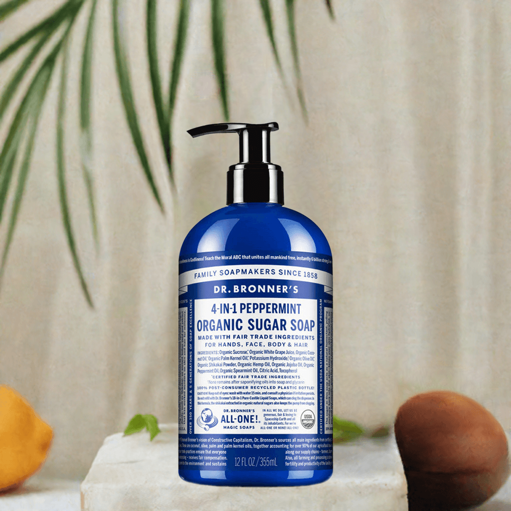 Dr Bronner Peppermint Organic Sugar Soap - Health Nutrition
